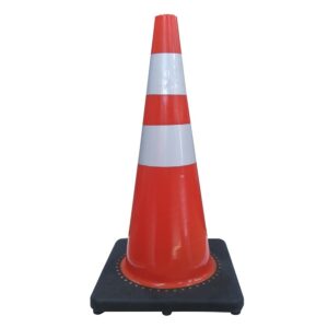 Cono Pp Señalizacion Reflectante 28 Base Negra